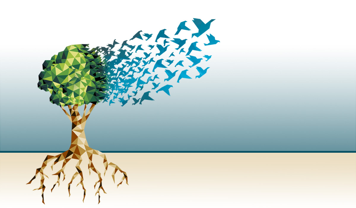 tree with birds logo