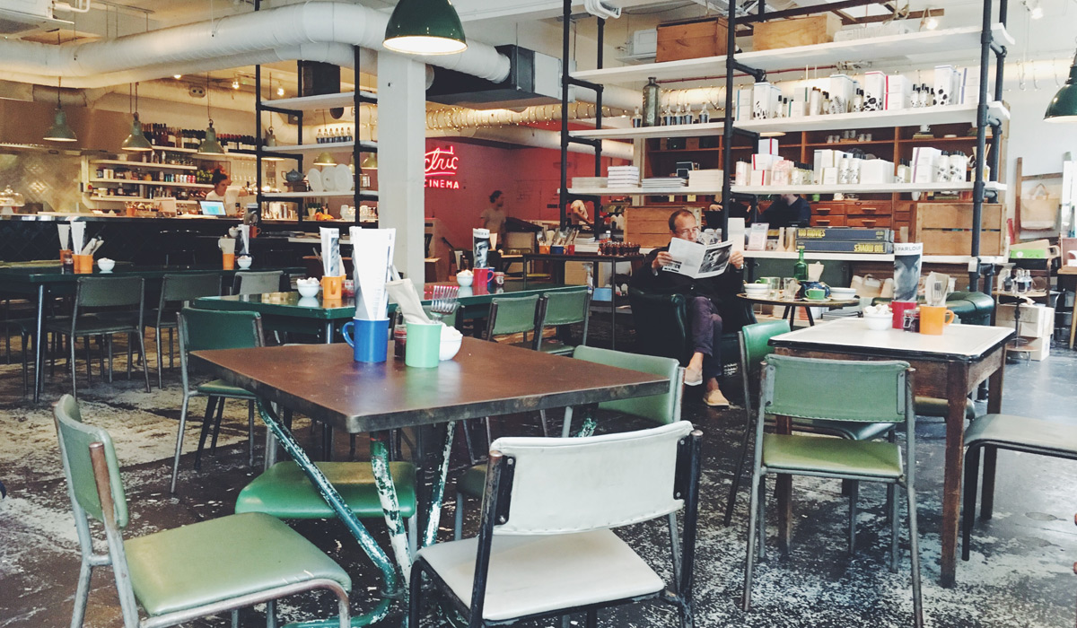 man in restaurant